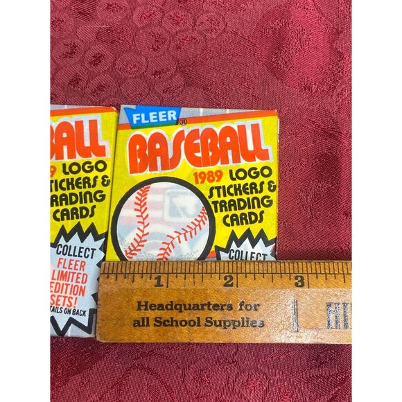 Vtg Fleer Baseball 1989 Logo Stickers & Trading Cards Limited Edition Sets 2 Sea - Picture 6 of 6